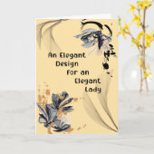 Carte senior pour Lady in Nursing Home (Fleur jaune)