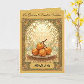 Carte Senjed, symbole d'amour et d'affection (Fleur jaune)