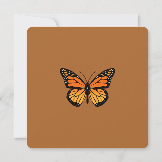 Carte Sensation de papillon de monarque (Devant)