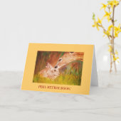 CARTE "SENSATION MEILLEURE BIENTÔT ! (Fleur jaune)