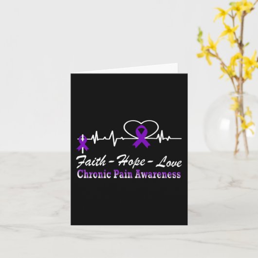 Carte Sensibilisation à la douleur chronique battement d (Fleur jaune)