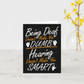 Carte Sensibilisation à la langue des signes américaine (Fleur jaune)