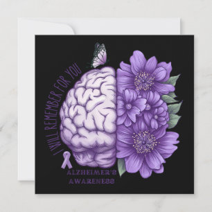Carte Sensibilisation à la maladie d'Alzheimer Je me sou