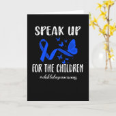 Carte Sensibilisation à la maltraitance des enfants Mois (Fleur jaune)