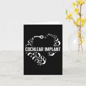 Carte Sensibilisation à la perte auditive Amour Cochléai (Fleur jaune)