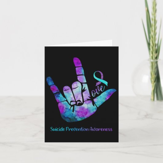 Carte Sensibilisation à la prévention du suicide (Devant)
