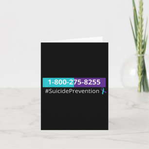 Carte Sensibilisation à la prévention du suicide 1-800-2