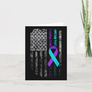 Carte Sensibilisation à la prévention du suicide Drapeau