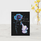 Carte Sensibilisation à la prévention du suicide Fleur d (Fleur jaune)