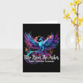 Carte Sensibilisation À La Prévention Du Suicide Phoenix (Fleur jaune)