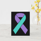 Carte Sensibilisation à la prévention du suicide Ruban T (Fleur jaune)