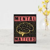 Carte Sensibilisation à la santé mentale Dépression Suic (Fleur jaune)