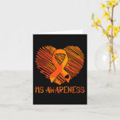 Carte Sensibilisation à la sclérose en plaques Sensibili (Fleur jaune)