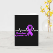 Carte Sensibilisation à la surdose Carburant violet Ribb (Fleur jaune)