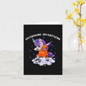 Carte Sensibilisation à la surdose Dubbing Unicorn Purpl (Fleur jaune)