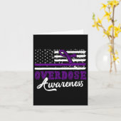 Carte Sensibilisation à la surdose Toxicomanie au ruban  (Fleur jaune)