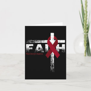 Carte Sensibilisation À L'Aneurysme Foi Et Croix Chrétie