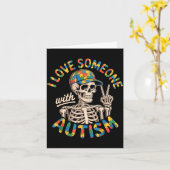 Carte Sensibilisation à l'autisme (Fleur jaune)