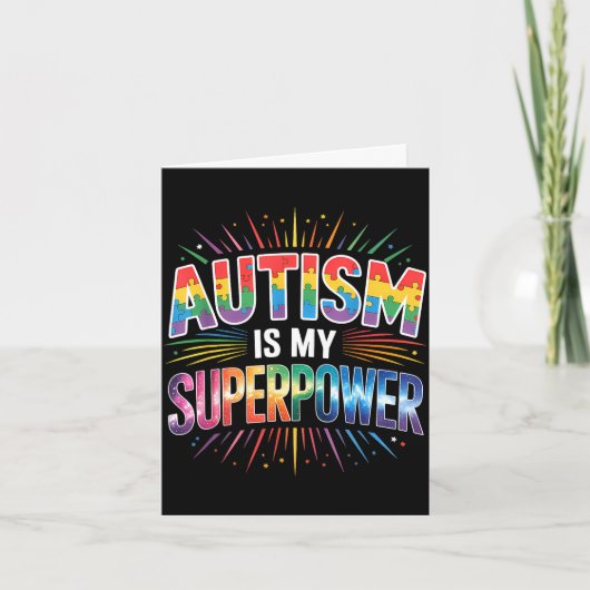 Carte Sensibilisation à l'autisme (Devant)