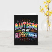 Carte Sensibilisation à l'autisme (Fleur jaune)