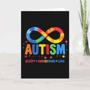 Carte Sensibilisation à l'autisme Accepter Comprendre Am