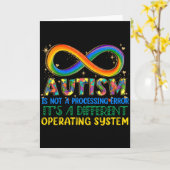 Carte Sensibilisation à l'autisme, c'est un système d'ex (Fleur jaune)