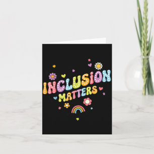 Carte Sensibilisation à l'autisme Inclusion Éducation sp