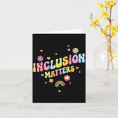 Carte Sensibilisation à l'autisme Inclusion Éducation sp (Fleur jaune)