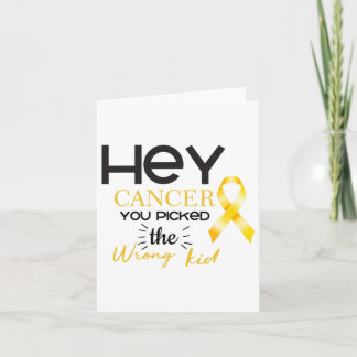 Carte Sensibilisation à l'enfance au cancer Cancer Vous