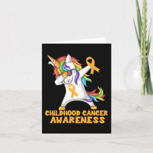 Carte Sensibilisation à l'enfance au cancer Dabbing Unic