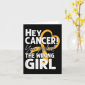 Carte Sensibilisation à l'enfance au cancer Survivant Wr (Fleur jaune)