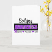 Carte Sensibilisation à l'épilepsie (Fleur jaune)