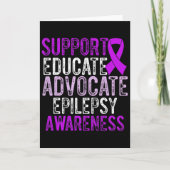 Carte Sensibilisation à l'épilepsie Guerrier épileptique (Devant)