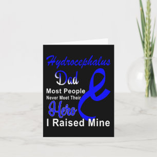 Carte Sensibilisation à l'hydrocéphalie Papa Bleu Ruban