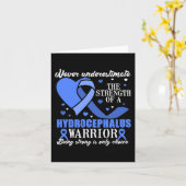 Carte Sensibilisation à l'hydrocéphalie Soutien au ruban (Fleur jaune)