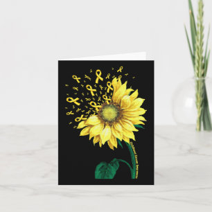 Carte Sensibilisation au cancer chez l'enfant Tournesol 