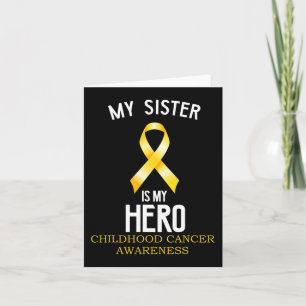 Carte Sensibilisation au cancer de l'enfance Ma soeur es