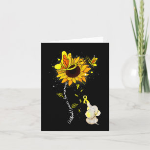 Carte Sensibilisation au cancer de l'enfance Tournesol E