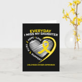 Carte Sensibilisation au Cancer de l'Enfant En Mémoire (Fleur jaune)