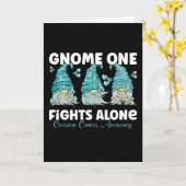 Carte Sensibilisation au cancer de l'ovaire Gnome du rub (Fleur jaune)