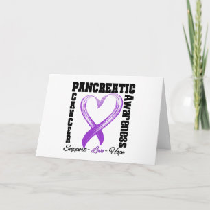 Carte Sensibilisation au cancer du pancréas Ruban du coe