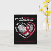 Carte Sensibilisation au cancer du sang Myélome multiple (Fleur jaune)