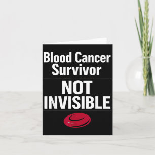 Carte Sensibilisation au cancer du sang Survivant de leu