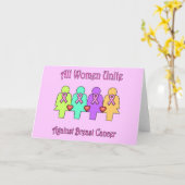 Carte Sensibilisation au cancer du sein (Fleur jaune)