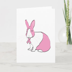CARTE SENSIBILISATION AU CANCER DU SEIN BUNNY