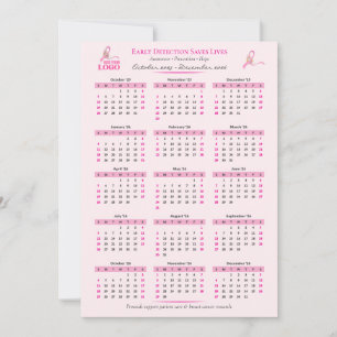 Carte Sensibilisation au cancer du sein Calendrier du ru