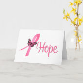 Carte Sensibilisation au cancer du sein de l'espoir (Fleur jaune)