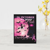 Carte Sensibilisation au cancer du sein. En Octobre Nous (Fleur jaune)