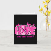 Carte Sensibilisation au cancer du sein Espoir Pink Ribb (Fleur jaune)