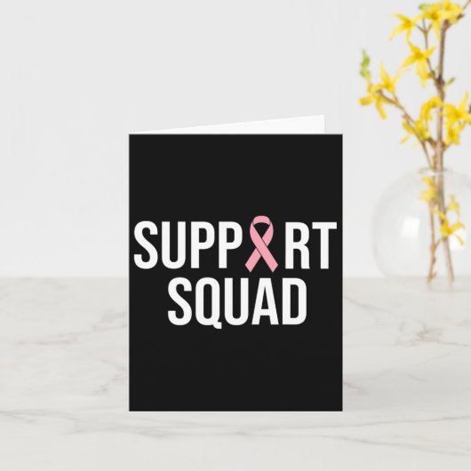 Carte Sensibilisation au cancer du sein familial Soutien (Fleur jaune)